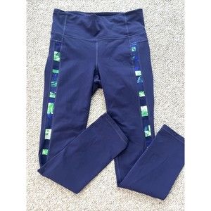 ATHLETA Yoga Pants Navy Blue Athletic Size Medium Petite